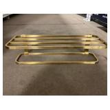 Groheï¿½ Brush Brass 24" Towel Rack