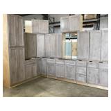 15pc.Silvercreek Winchester Gray 42" Kitchen