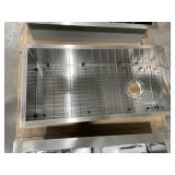 36" x 18" Glacier Bay Single Bowl Sink Set