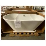 White Acrylic Contempory Free Standing Tub