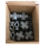 Box Of (20) 3/8 Cross Black Pipe Fittings x3