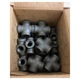 Box Of (20) 3/8 Cross Black Pipe Fittings x2
