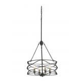 Quoizelï¿½ Unity 4-Bulb Pendant in Black/Gold x 2