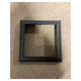 8" Smooth Black Fine Texture Spilt Cap/Base