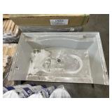 60" x 36" Acrylic Walk-In Bathtub in White