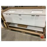 Double Bowl Vanity 72" x 22" x 34"