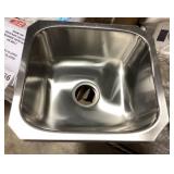 16" x 18" Stainless Single Bowl Sink x 2
