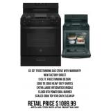 GE 30" Freestanding Gas Stove With Warranty