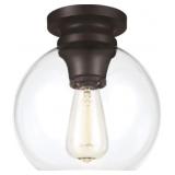 Feissï¿½ 1-Bulb Flush Mount in Bronze