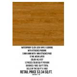 Waterproof Click Lock Vinyl Flooring w/Pad x1663SF