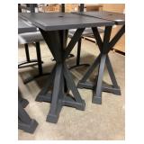 24" x 30" x 41" Black Outdoor Patio Table