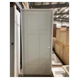 36" x 80" LH MDF 3-Panel Interior Door