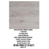 Water Resistant Laminate Flooring x478 SF