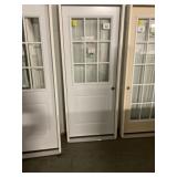 32" x 80" LH Steel 9-Lite Exterior Door