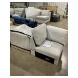 Light Gray Single Corner Seat with Pillow x 2