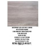Waterproof Click Lock Vinyl Flooring w/Pad x1291SF