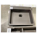 25" x 22" Single Bowl Composite Sink
