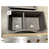 32-1/2" x 19" 2 Bowl Composite Sink