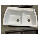 34" x 22" 2 Bowl Composite Sink