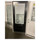 36" x 80" LH Steel 3/4-View Ext. Door w/ Blinds