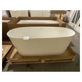 65" Aquabella Vars Bathtub In Gloss White