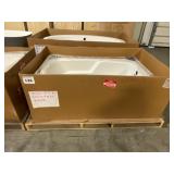 54" x 30" Designer Solo White Drop In Tub