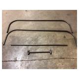 (2) 48" x 28" Rectangular Shower Curtain Rods