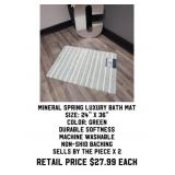 Mineral Springs Luxury Bath Mat x2