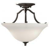 Feissï¿½ 2-Bulb Semi-Flush Mount in Bronze