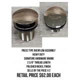 Press Type Overflow Assembly x2