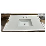 37" Vanity w/ Sink Hole 4" Center