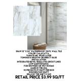 Shaw 12" x 24" Waterproof Vinyl Wall Tile x349 SF