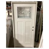 36" x 80" FG LH Exterior Door w/ Craftsman Window