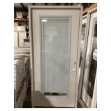 36" x 80" FG Full-View LH Exterior Door w/ Blinds