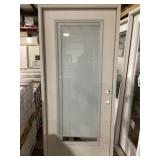 36" x 80" FG Full-View LH Exterior Door w/ Blinds