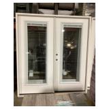 72" x 80" RH Full-View Exterior French Door-White