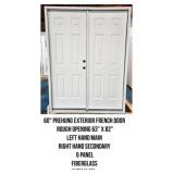 60" Prehung Exterior French Door