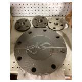 4 Mixed Black Pipe Flanges