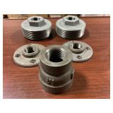 3 Mixed Bags Of Black Pipe Fittings