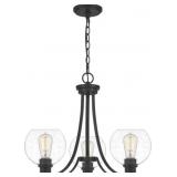 Quoizelï¿½ 3-Bulb Chandelier in Black