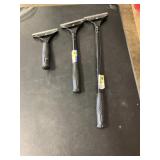 Mixed Lot of Floor/Wall Scrapers x3