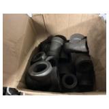 Box Of Metal Black Pipe Tees