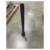 2" x 2" x 54" Black Impression Post Kit x8