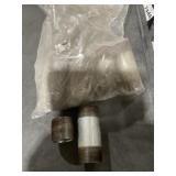 Bag of Mixed Size Galv Steel Pipe Nipples x 4