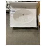 22" x 19" Single Bowl Vanity Sink