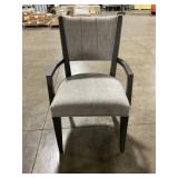 23" Beige Upholstered Fabric Arm-Chair x 4Pcs