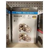 Defiantï¿½ 2pk, Bed & Bath Knobs in Stainless x 3