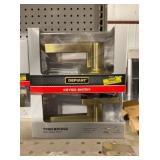 Defiantï¿½ Keyed Entry Door Lever in Brass x3