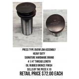 Press Type Overflow Assembly x10