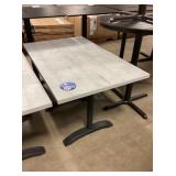 30" x 48" x 30-1/2" Outdoor Patio Table x2